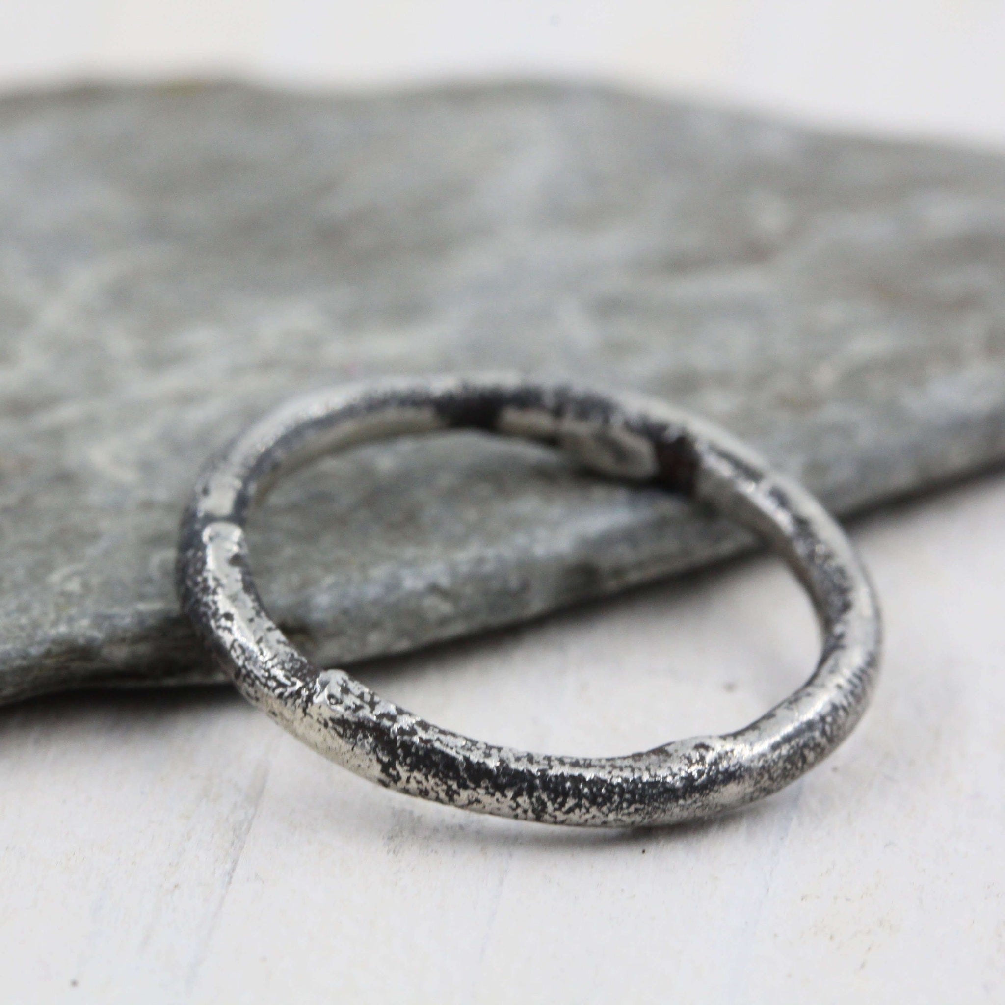 Handmade sea inspired, sterling silver ring