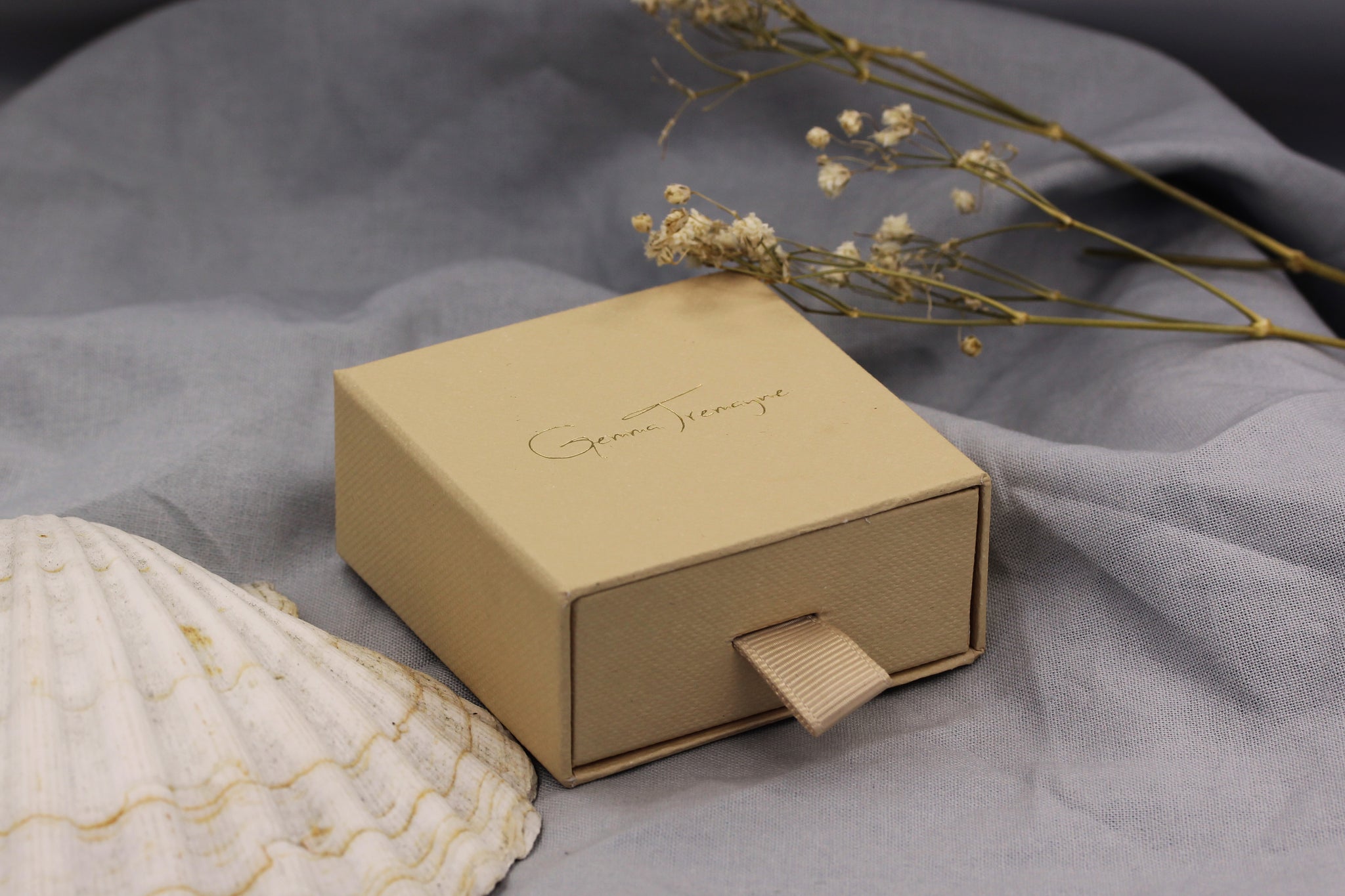 Recycled and FSC certified packaging by Gemma Tremayne Jewellery