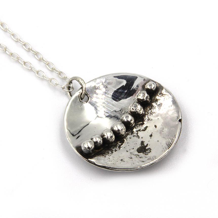 Handmade sea inspired, sterling silver necklace  