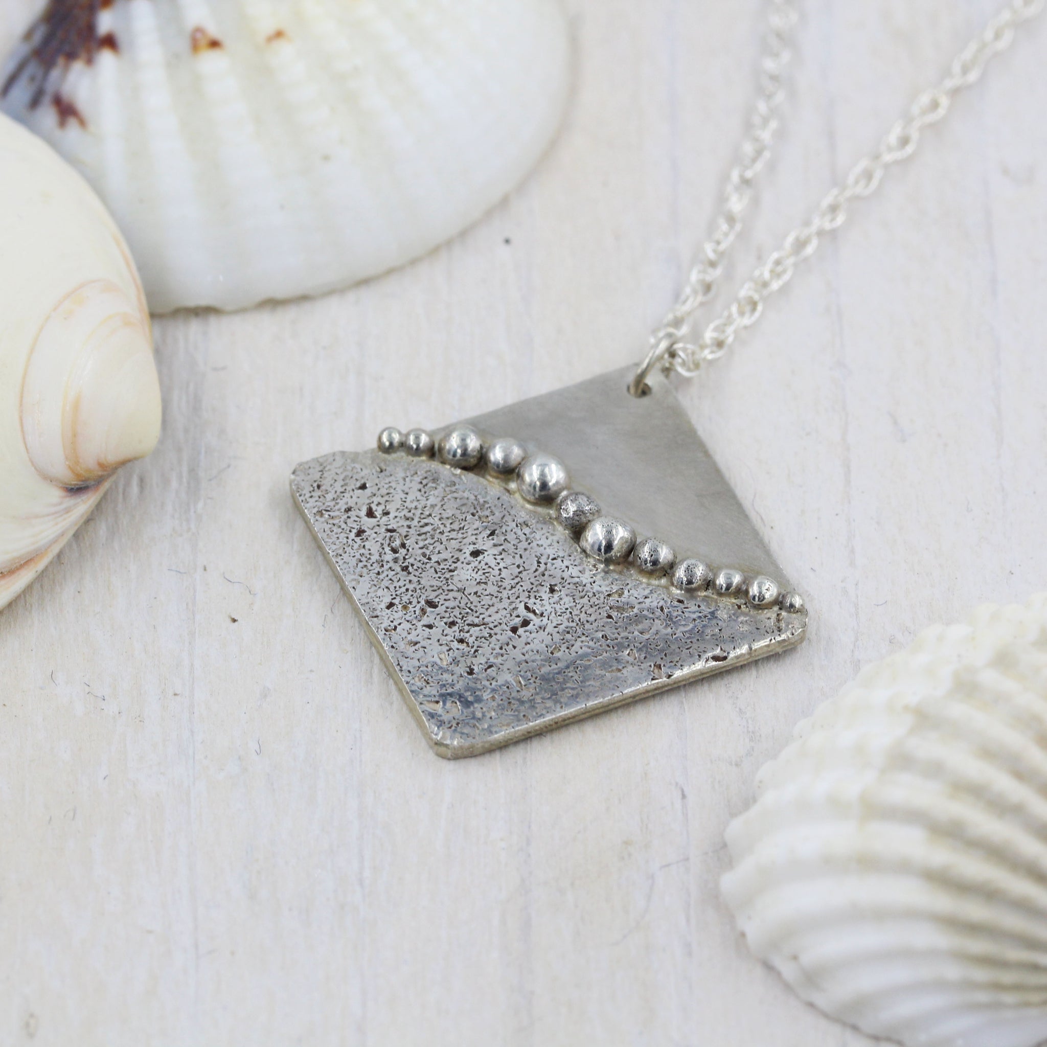 Handmade sea inspired, sterling silver necklace  